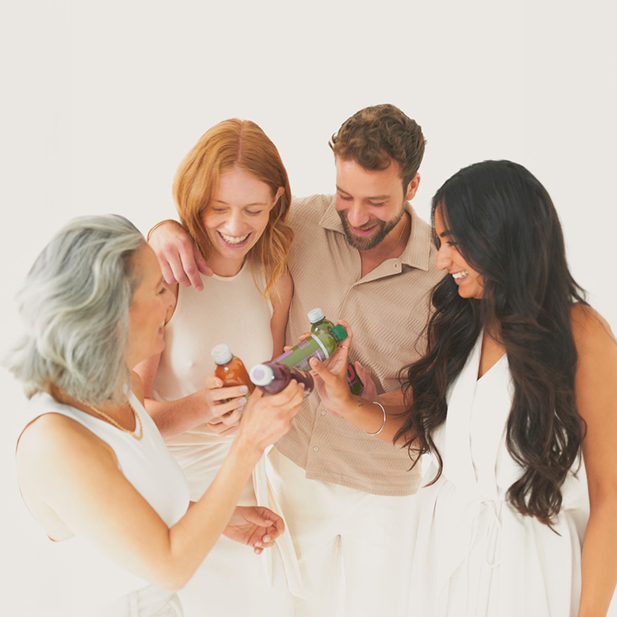 Menschen mit Säften