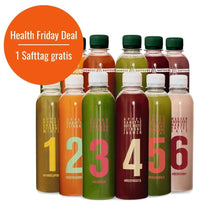 Freisteller mit den Kombi Säften für den Health Friday Deal